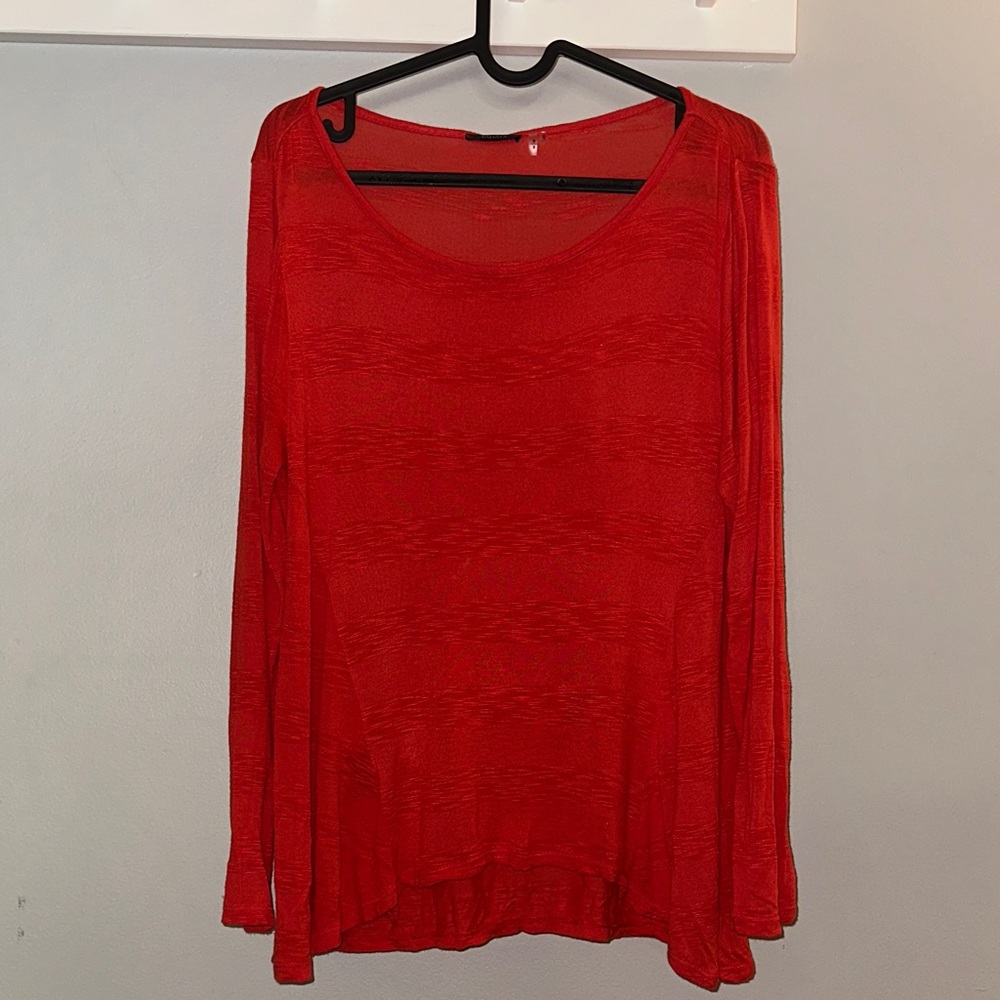 Elegant Tahari Red - Orange Women's Top